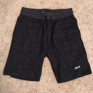 Black athletic shorts